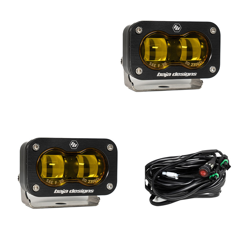 BAJA DESIGNS | S2 SAE LED Auxillary Light Pod Pair Universal