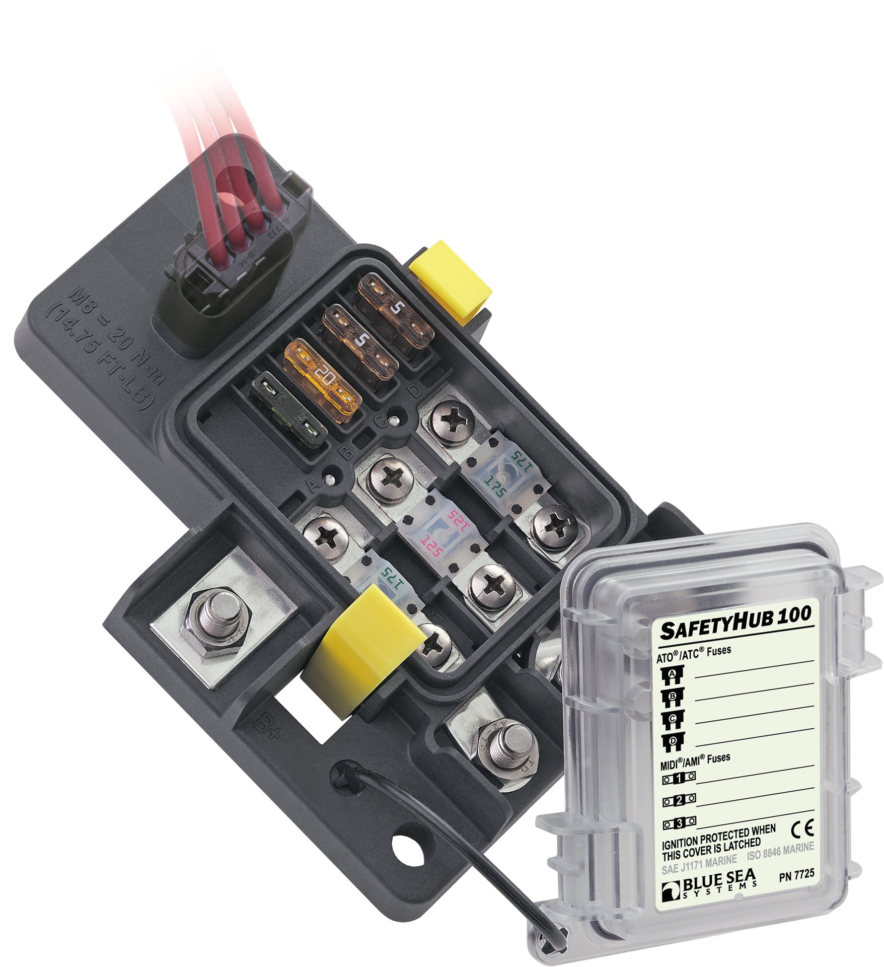 BLUE SEA SYSTEMS | SafetyHub 100 Fuse Block (7725)