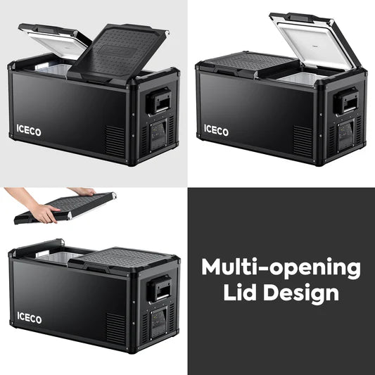ICECO | 79.2QT VL75ProD 12V Heavy Duty Fridge Freezer With Ice Tray