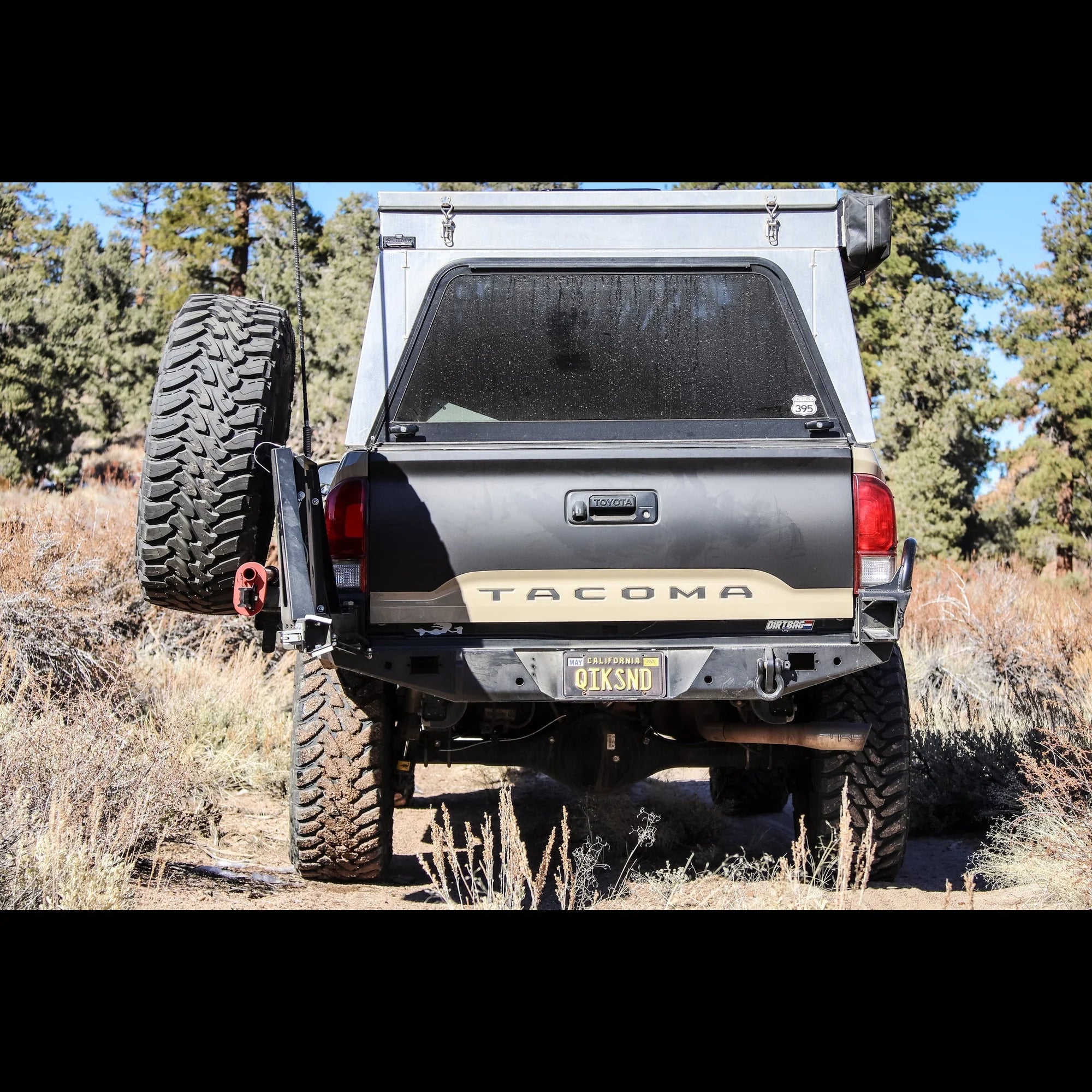 C4 FABRICATION | Tacoma 3rd Gen 2016-2023 Overland Series High Clearance Rear Bumper with Side Tubing