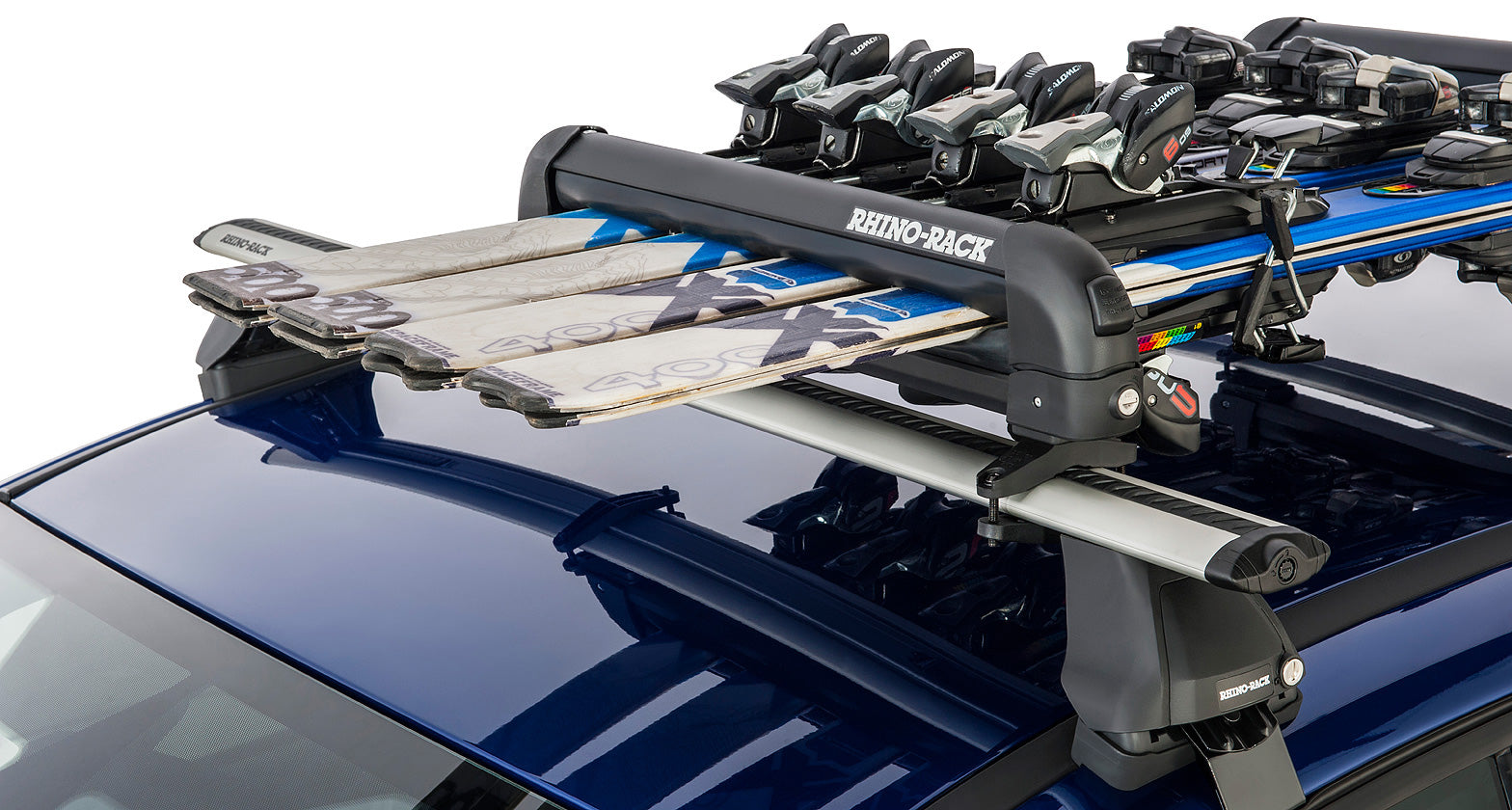 RHINO RACK | Ski and Snowboard Carrier - 4 Skis or 2 Snowboards (574)