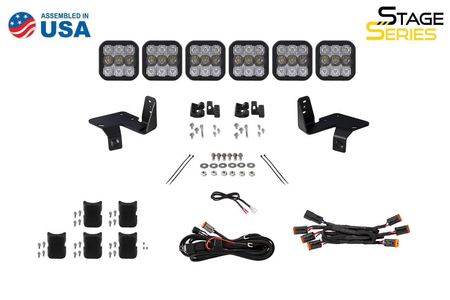 DIODE DYNAMICS | Ford Super Duty 2020-2022 SS5 Grille CrossLink Lightbar Kit