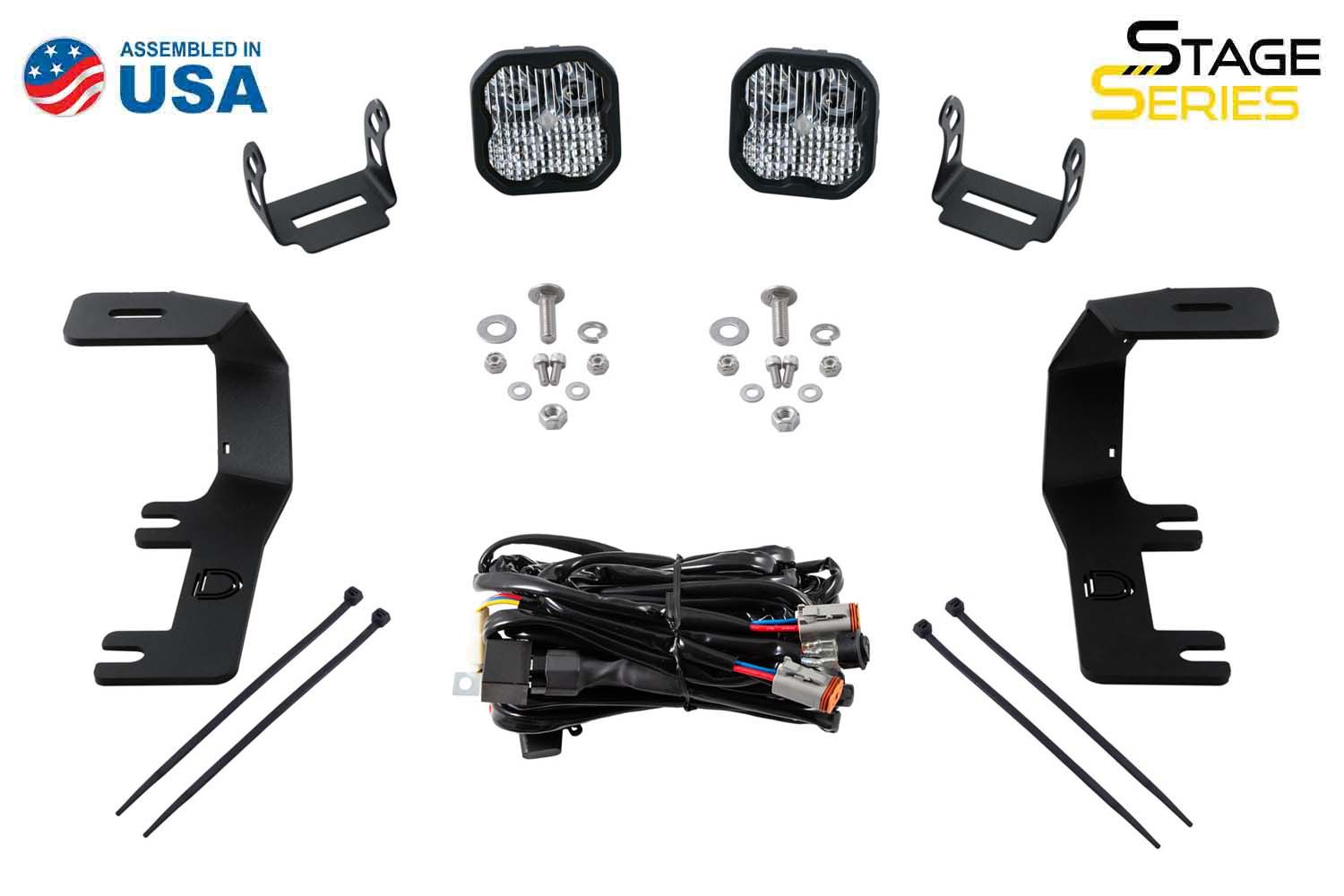 DIODE DYNAMICS | GMC Sierra 1500 2014-2019 Stage Series Backlit Ditch Light Kit