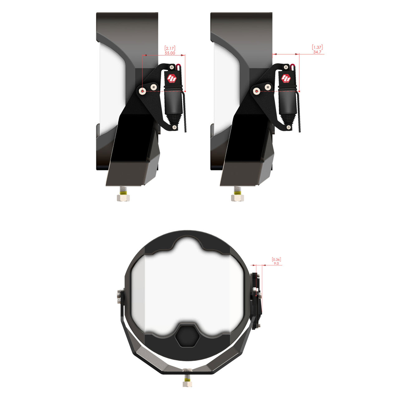 BAJA DESIGNS | Reflex Light Actuator Kit – LP4/LP6/LP9/XL-M Housing - Universal