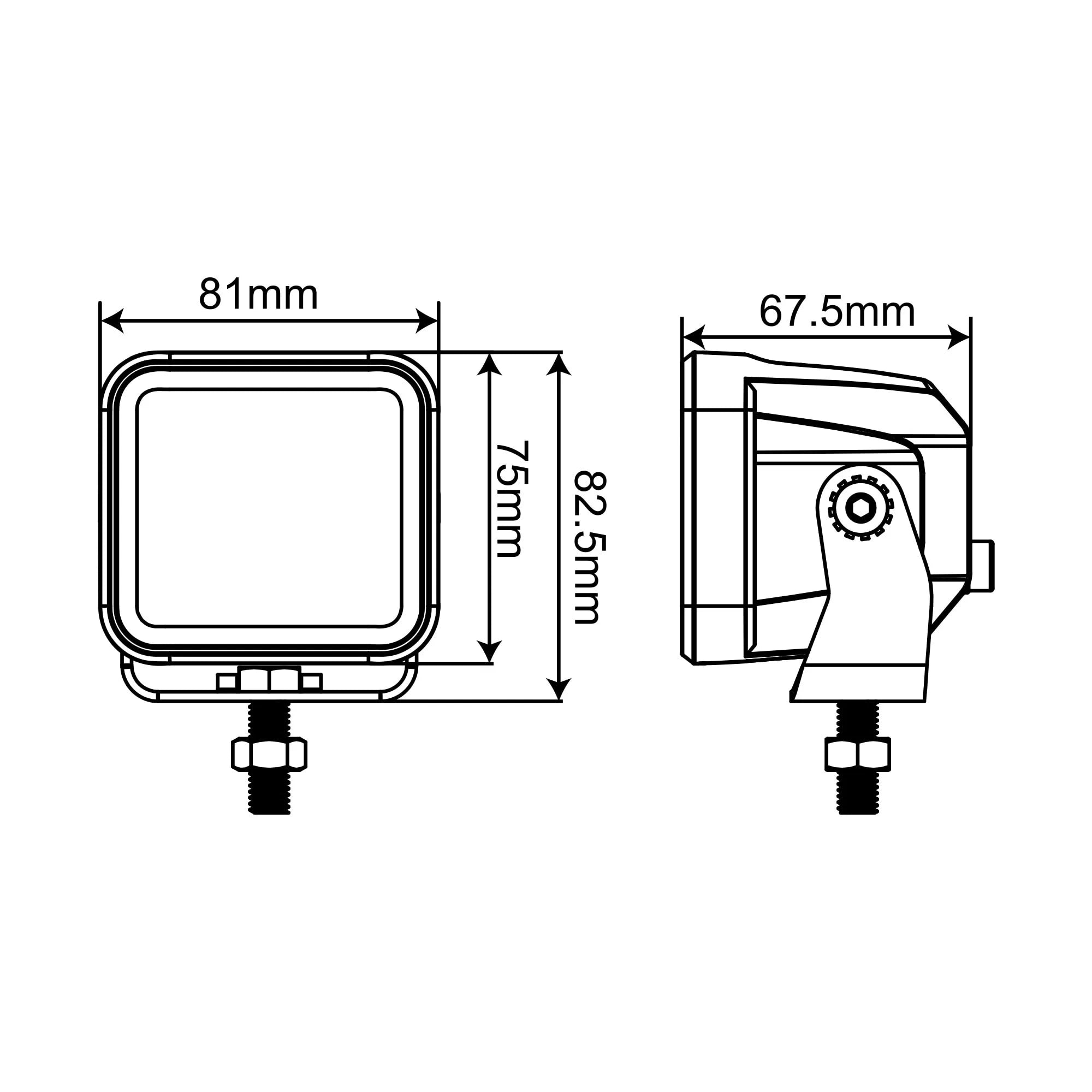 SABER OFFROAD | 3.2″ Work Light Flood Beam (SBL-W9540F)