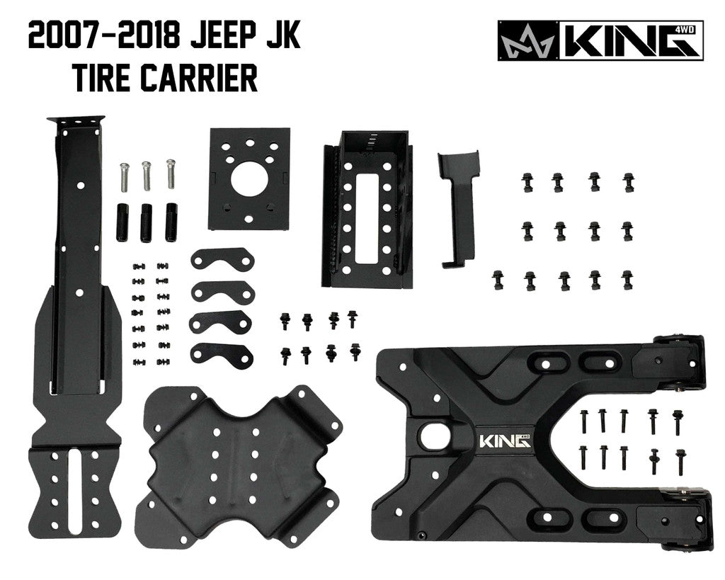 KING 4WD | Jeep Wrangler JK 2007-2018  RTG Heavy Duty Tire Carrier (17050101)