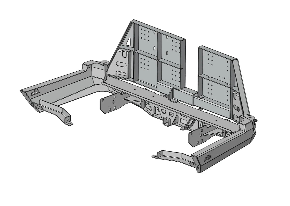 BACKWOODS | Tacoma 3rd Gen 2016-2023 Hi-Lite High Clearance Dual Swing Out Rear Bumper (BWTY3T-203ZZVVB)