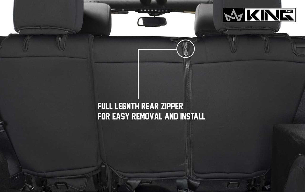 KING 4WD | Jeep Wrangler Unlimited JK 4 Door 2013-2018 Premium Neoprene Seat Cover (11010201)