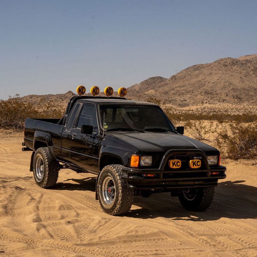 KC HILITES | Cover; Retro 6" Vinyl Yellow w/ Black KC Soft (pr) (5101)