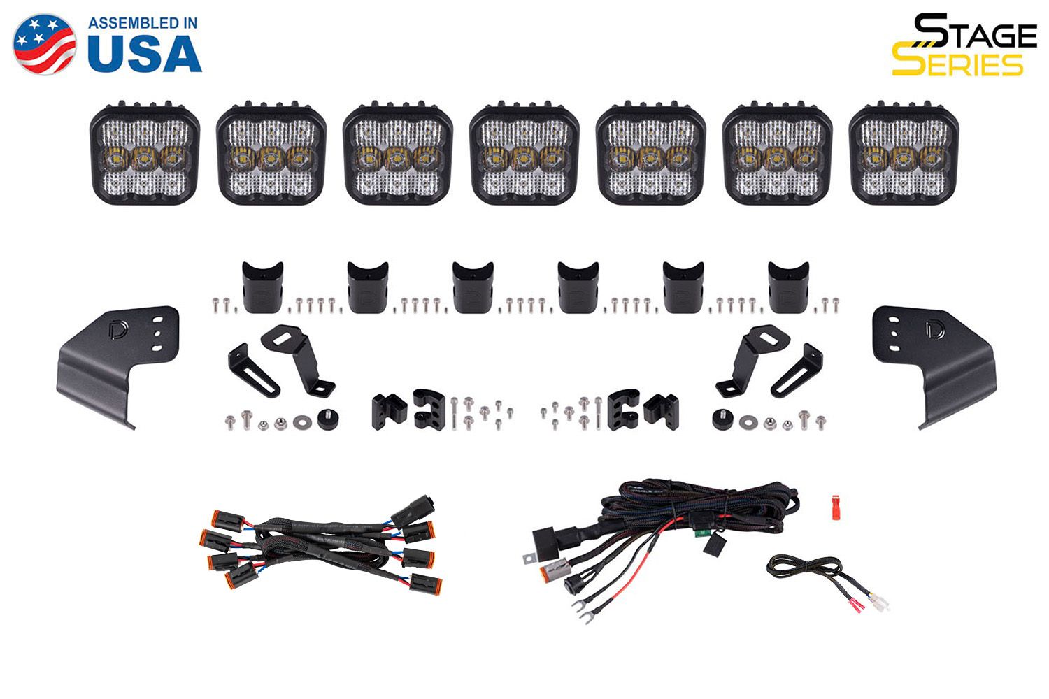 DIODE DYNAMICS | Ford Bronco 2021-2025 SS5 Windshield CrossLink Lightbar Kit