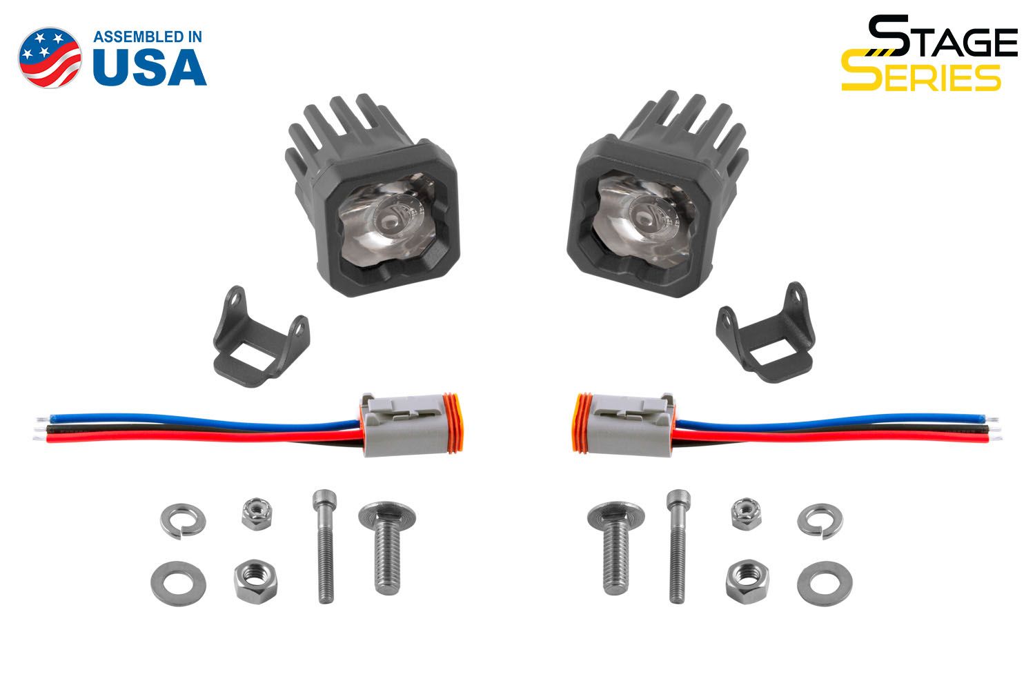 DIODE DYNAMICS | SSC1 White Sport Standard LED Pod (Pair)