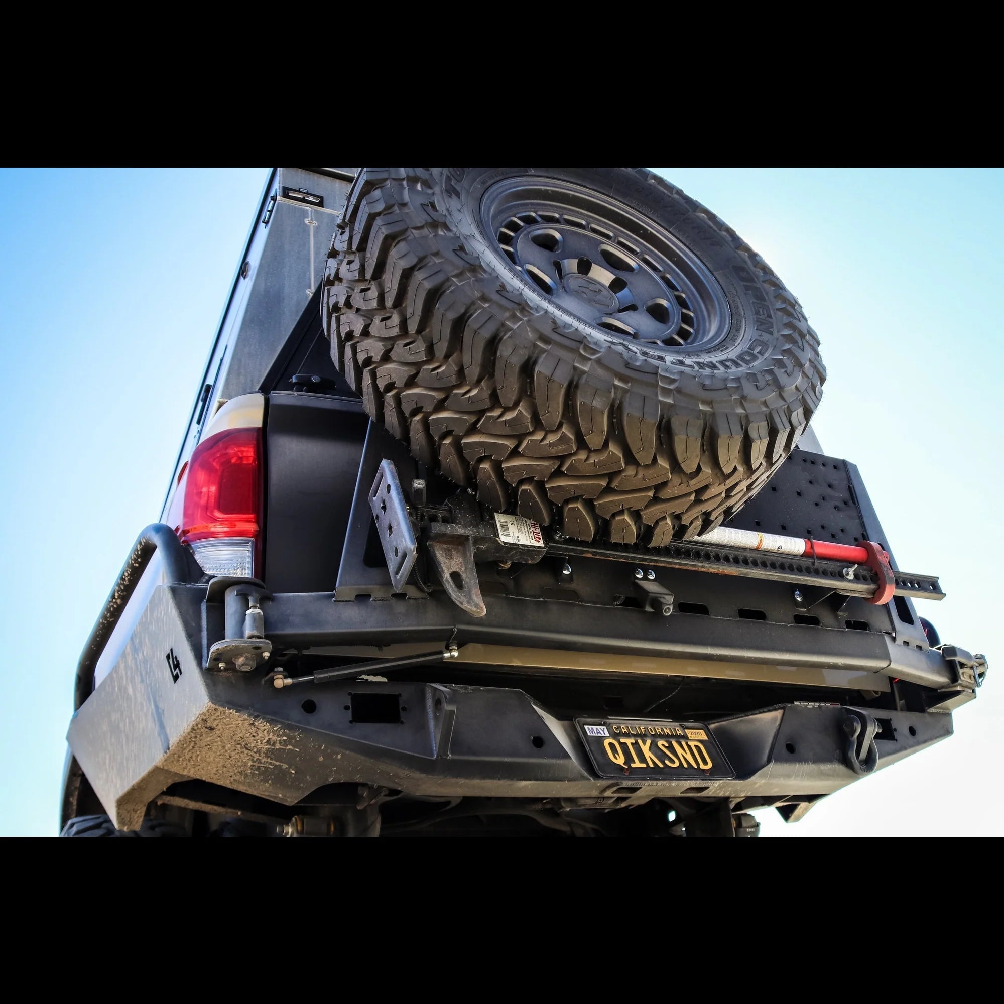 C4 FABRICATION | Tacoma 3rd Gen 2016-2023 Overland Series High Clearance Rear Bumper with Side Tubing