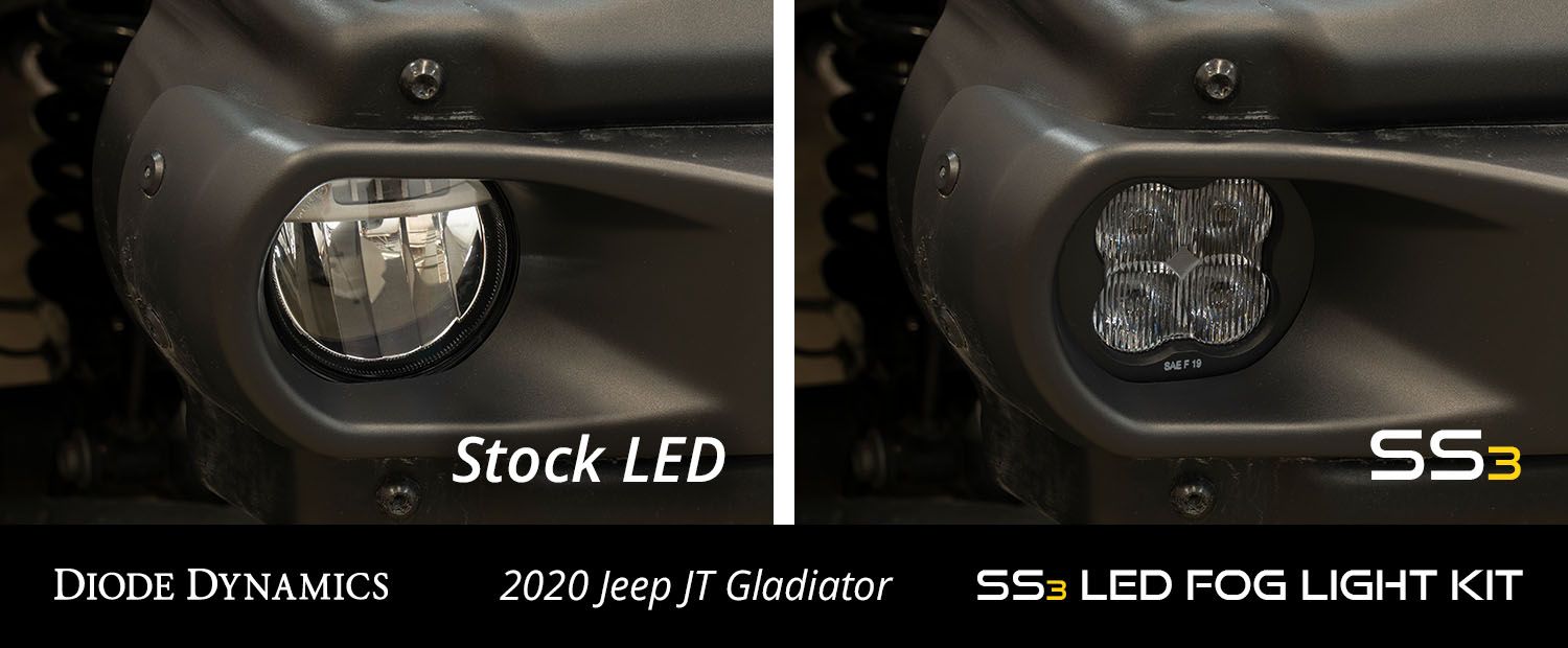 DIODE DYNAMICS | Jeep Gladiator 2020-2024 SS3 LED Fog Light Kit