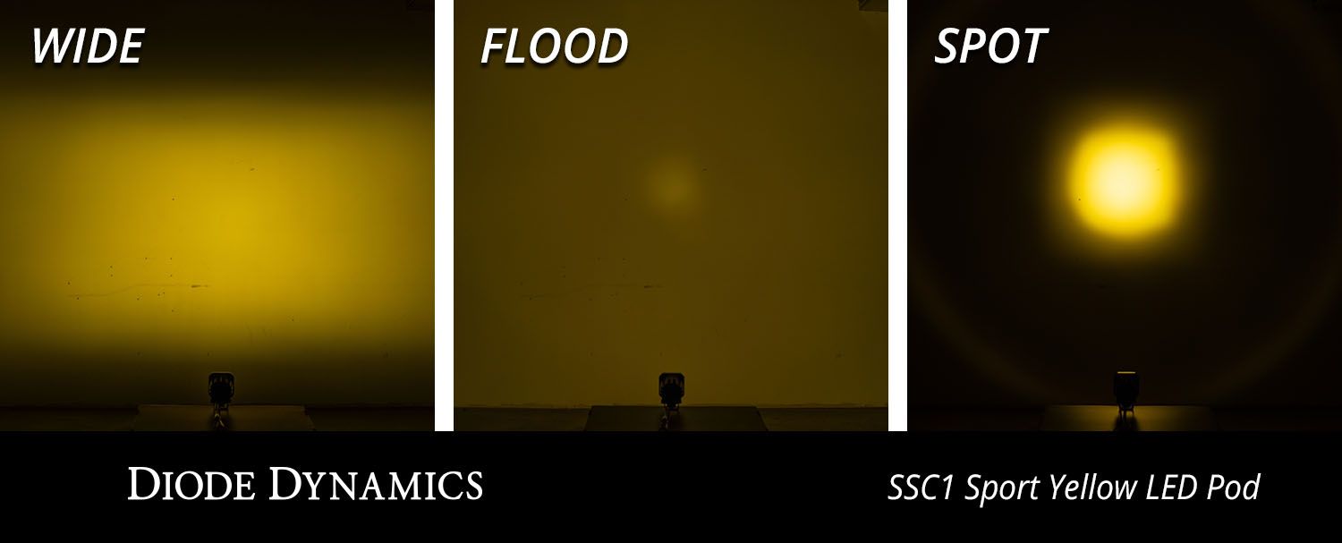 DIODE DYNAMICS | SSC1 Yellow Pro Standard LED Pod (One)