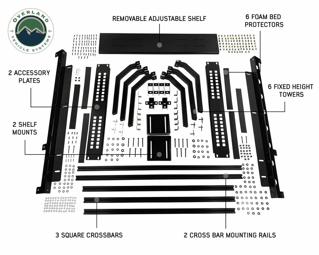 OVERLAND VEHICLE SYSTEMS | Discovery Rack Mid Size Truck Short Bed Application (22030101)