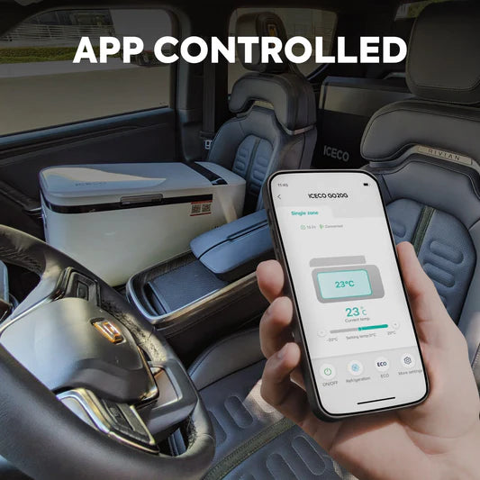 ICECO | 21QT GO20 Dual Zone 12V Car Fridge with Magnetic Power Bank