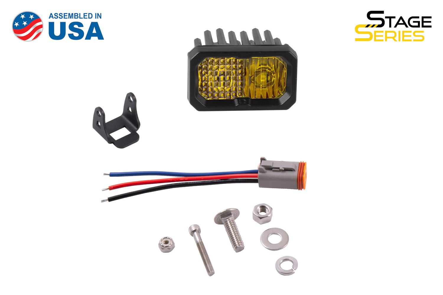 DIODE DYNAMICS | SSC2 SAE Yellow Sport Standard LED Pod (One)