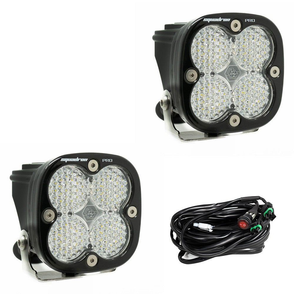 BAJA DESIGNS | Squadron Pro Black LED Auxiliary Light Pod Pair Universal