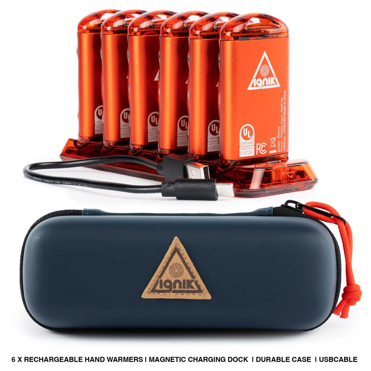 IGNIK OUTDOORS | Ripple Rechargeable Hand Warmers 4-Pack