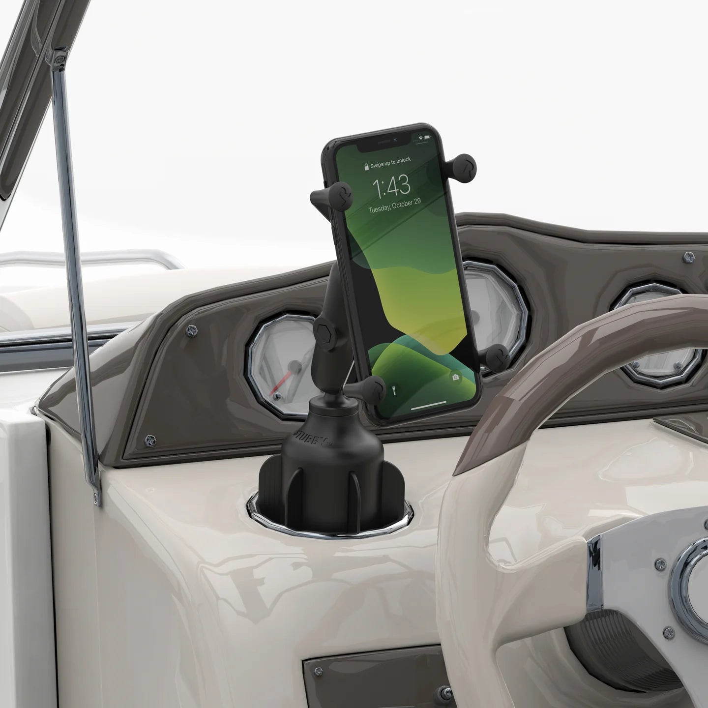 RAM MOUNTS | RAM X-Grip Phone Holder with Composite Double Socket Arm