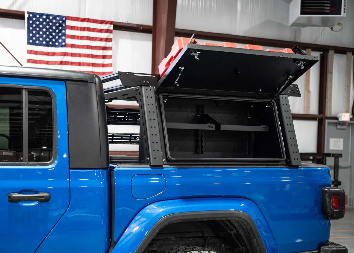 BACKWOODS ADVENTURE MODS | Jeep Gladiator Overland Bed Rack Storage Box (5000-3017-JT)