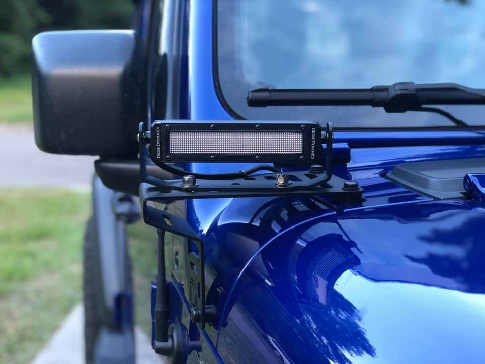 DIODE DYNAMICS | Jeep JL Wrangler 2018-2023 Cowl Mount LED Brackets