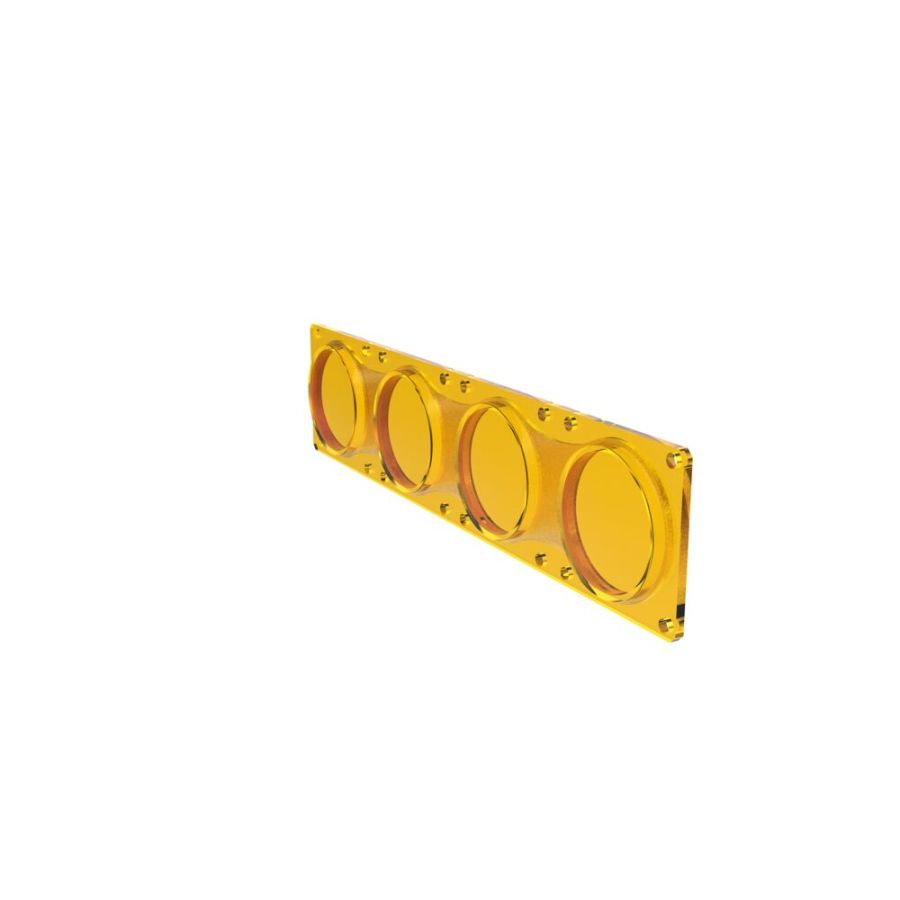 KC HILITES | FLEX ERA LED Light Bar - Performance Yellow Spot Beam Lens for Light Bars (4272)