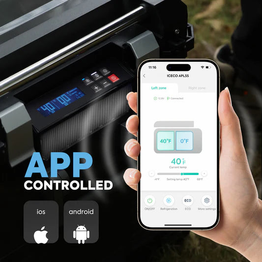 ICECO | APL55-Silver Dual Zone 12 Volt Fridge