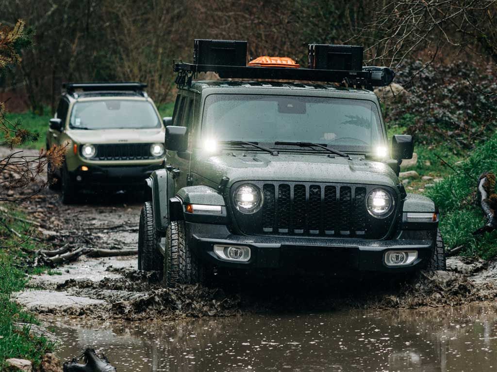 FRONT RUNNER | Jeep Wrangler JL 2018-Current 4 Door Slimline II 1/2 Roof Rack Kit Tall (KRJW032T)