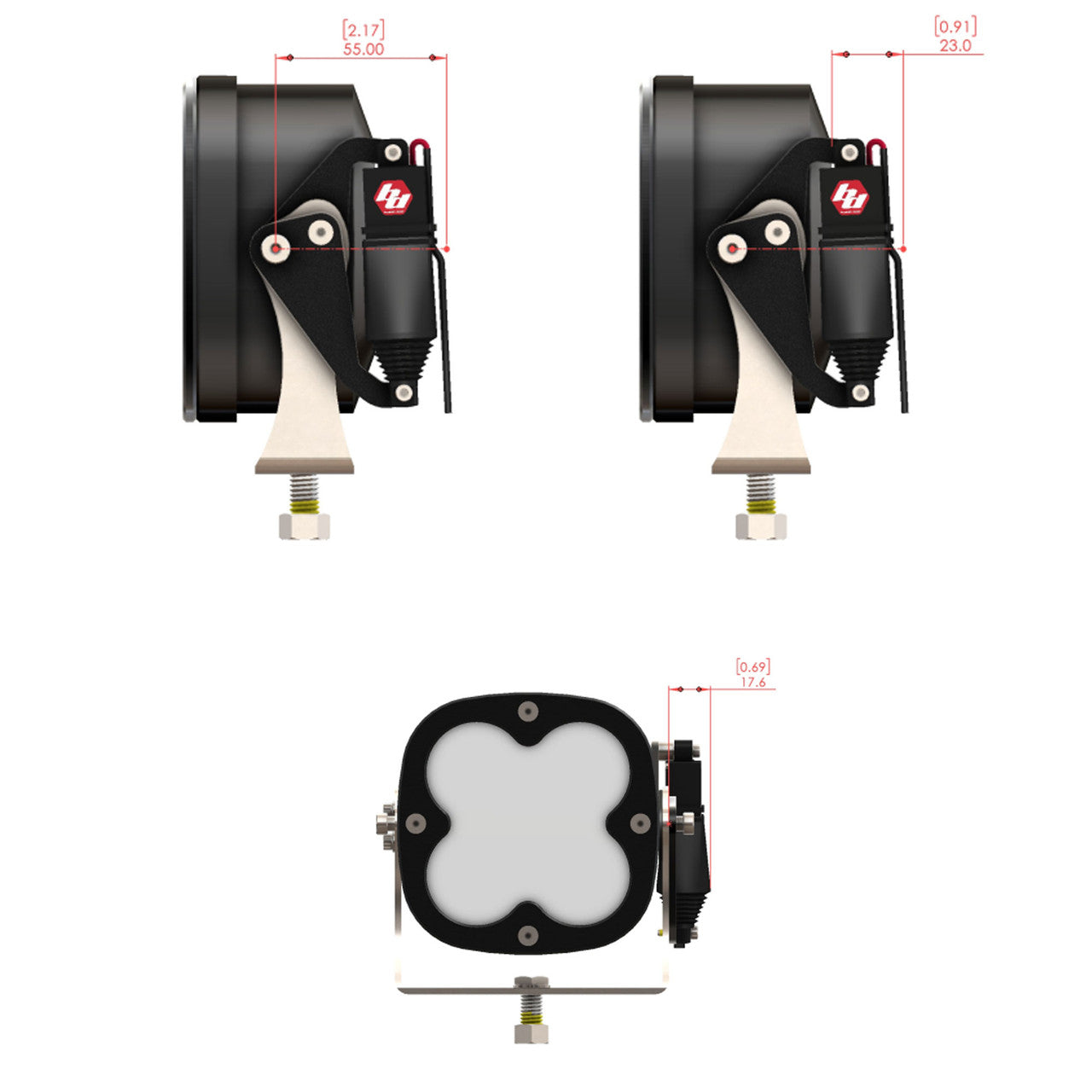 BAJA DESIGNS | Reflex Light Actuator Kit – LP4/LP6/LP9/XL-M Housing - Universal