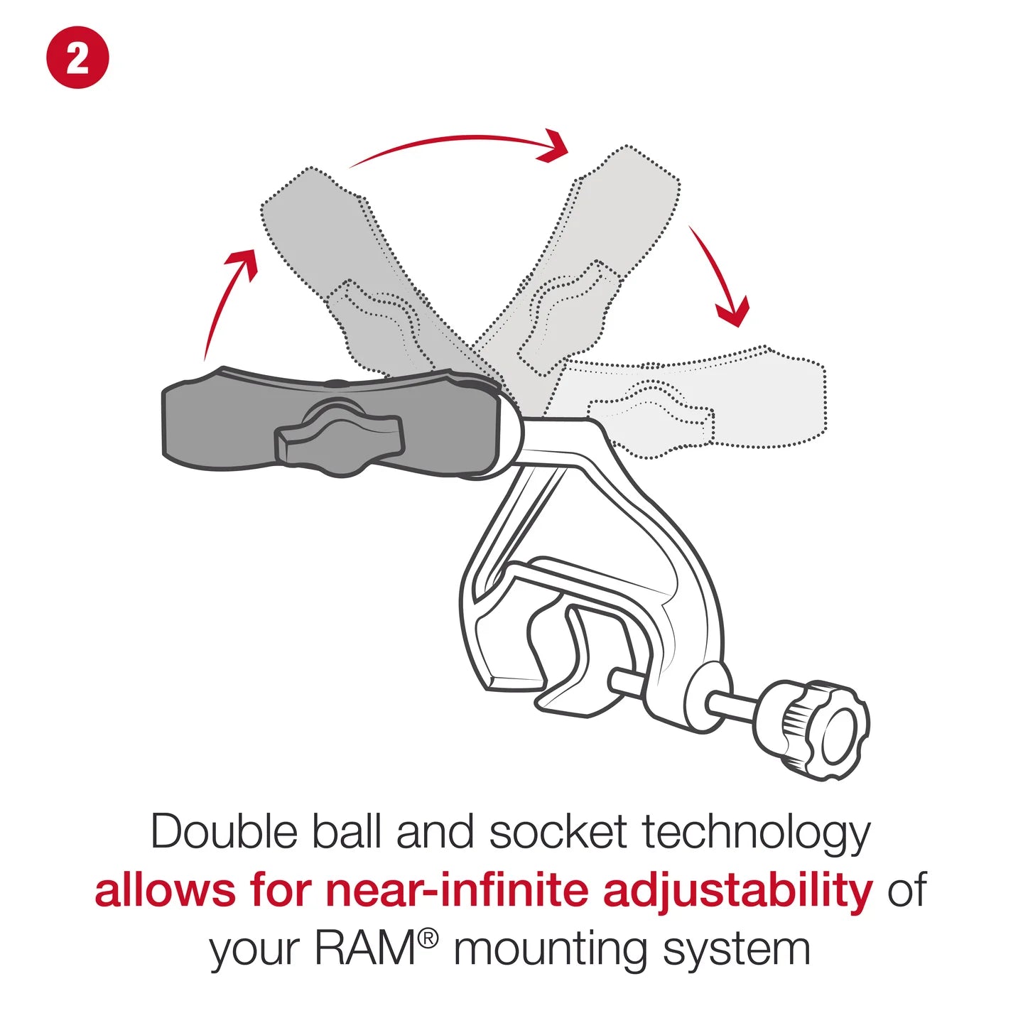 RAM MOUNTS | RAM Yoke Clamp Mount for Apple iPad mini (A17 Pro) & mini 6