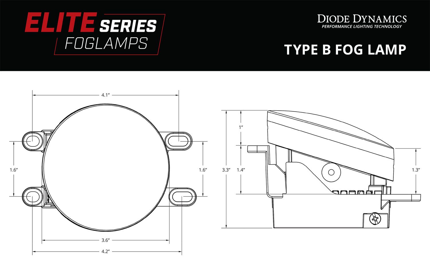 DIODE DYNAMICS | Elite Series Type B Fog Lamps (Pair)