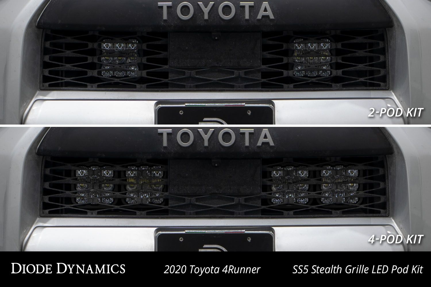 DIODE DYNAMICS | 4Runner 5th Gen 2014-2024 SS5 Stealth Grille LED Pod Kit