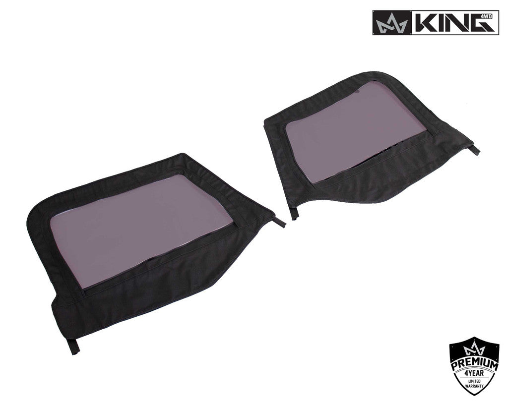 KING 4WD | Jeep Wrangler TJ 1997-2006 Premium Upper Door Skins Black Diamond Passenger & Driver Side (14019935T)