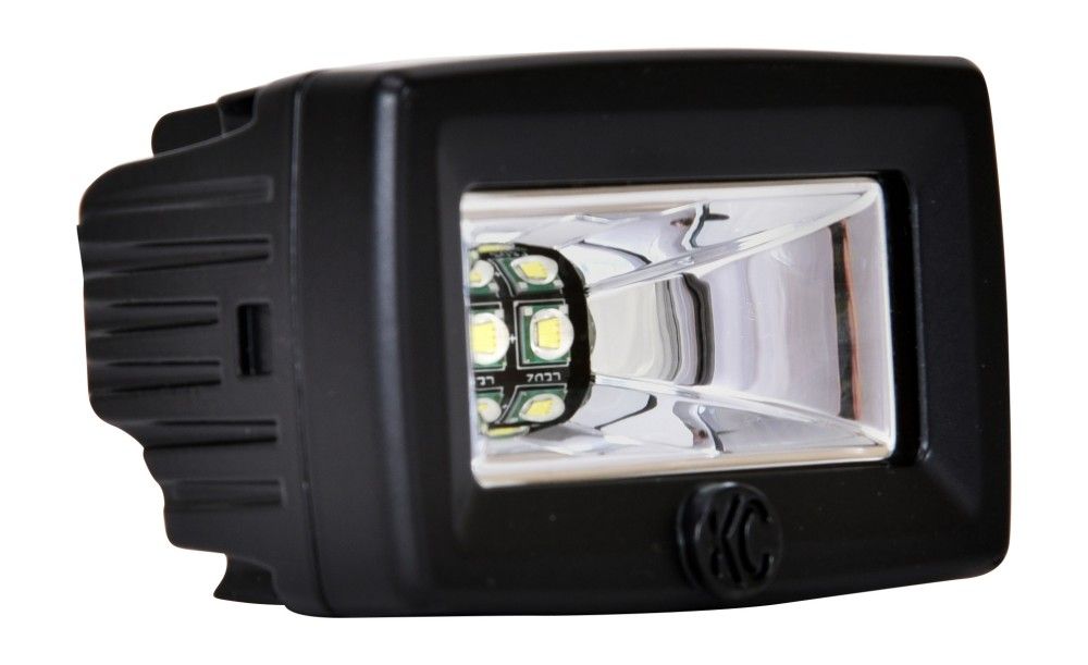 KC HILITES | 2" C-Series C2 LED 2-Light System 20W Flood Beam (0328)