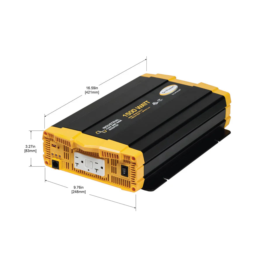 ZAMP SOLAR | 1500 Watt Industrial Pure Sine Wave Inverter (GP-ISW1500)