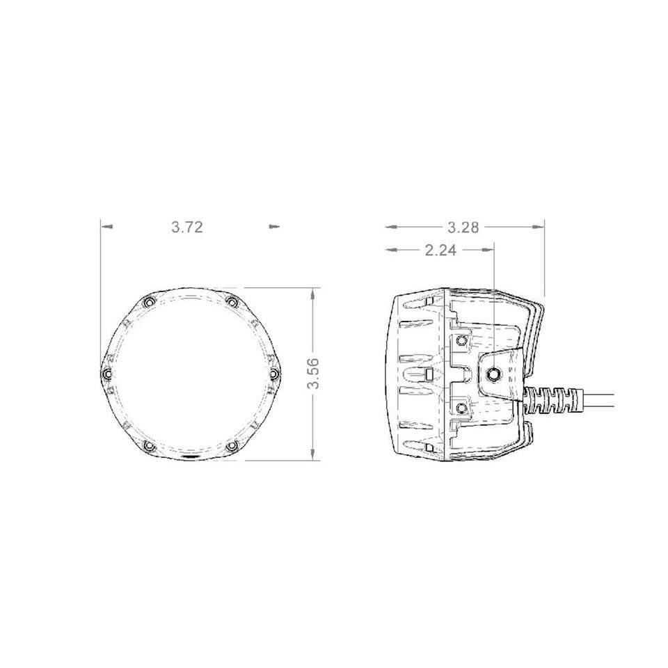 ARB 4X4 | Nacho Quatro LED Auxiliary Light Flood Set (PM451)