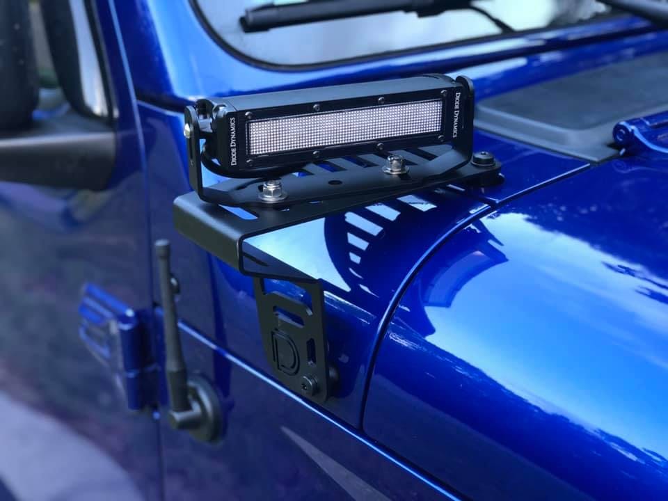 DIODE DYNAMICS | Jeep JL Wrangler 2018-2023 Cowl Mount LED Brackets