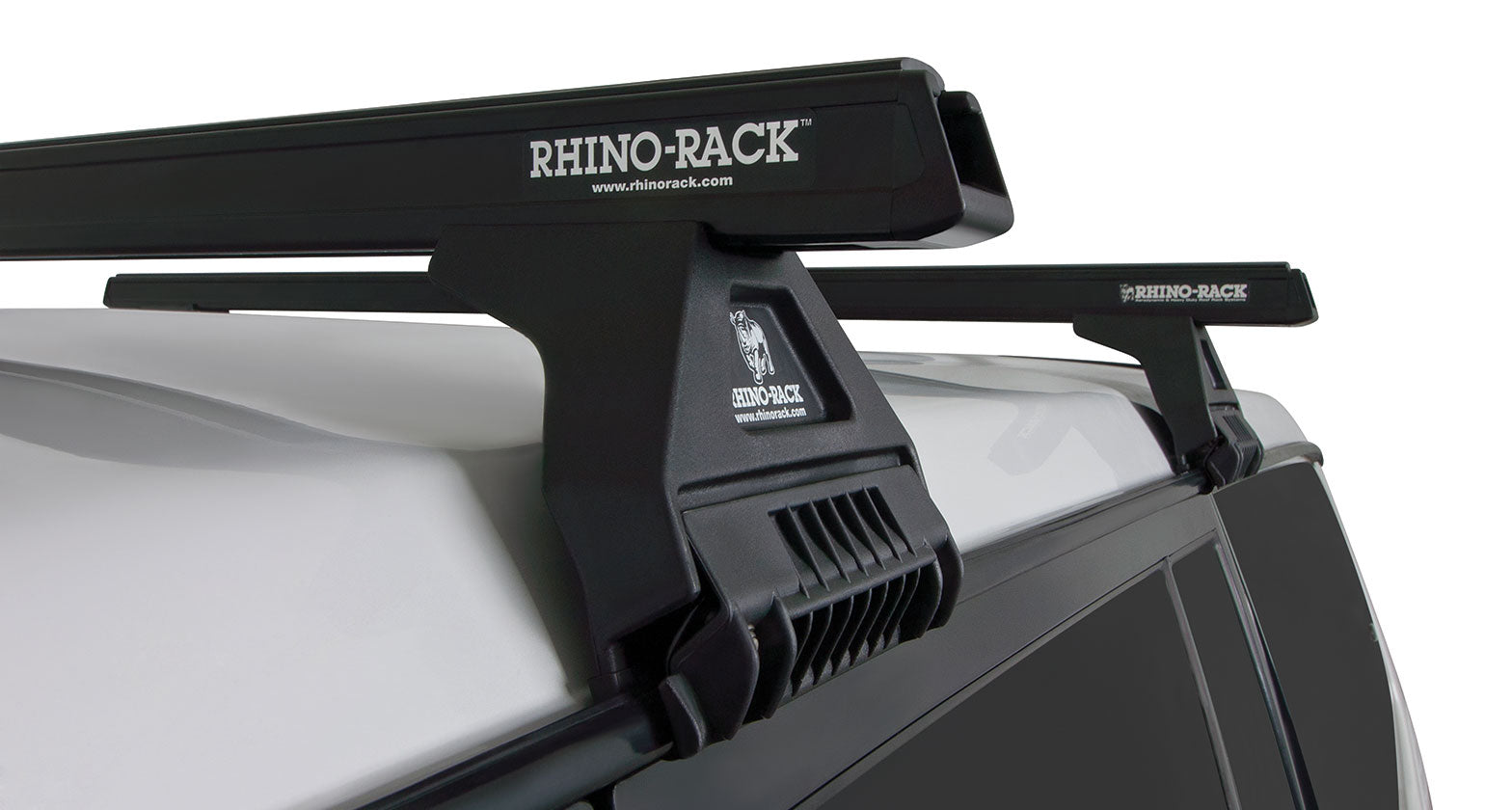 RHINO RACK |  Heavy Duty RL110 Black 2 Bar Roof Rack (JA0631)