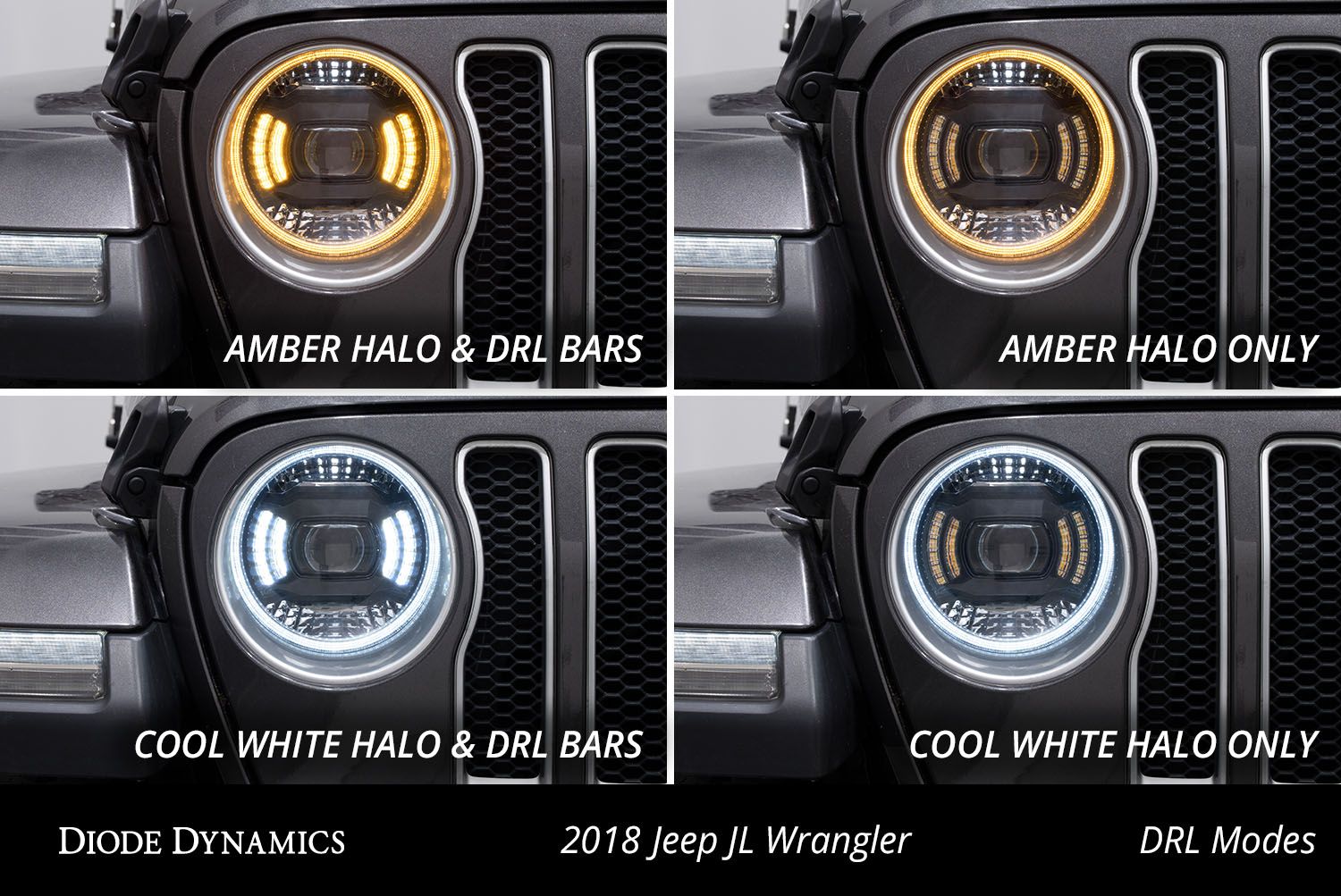 DIODE DYNAMICS | Jeep JL Wrangler 2018-2025 Elite LED Headlights