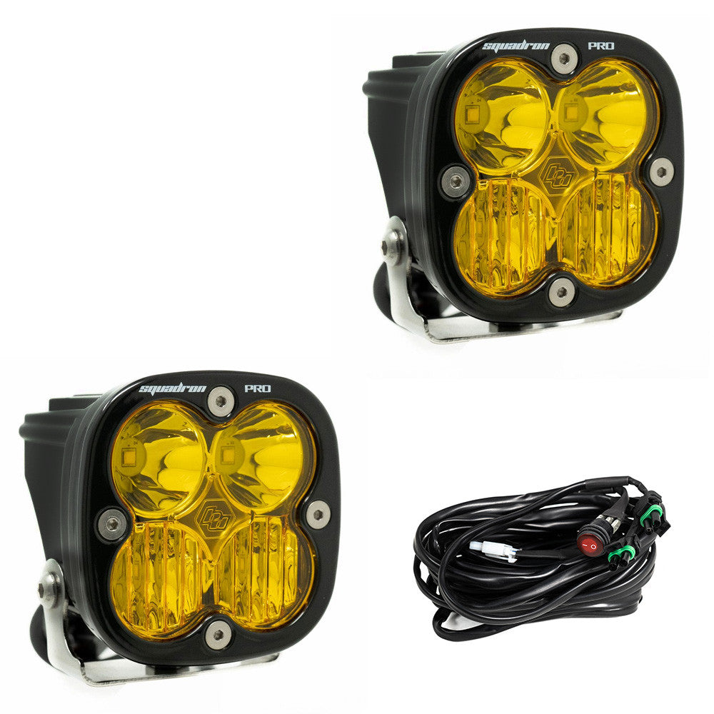 BAJA DESIGNS | Squadron Pro Black LED Auxiliary Light Pod Pair Universal