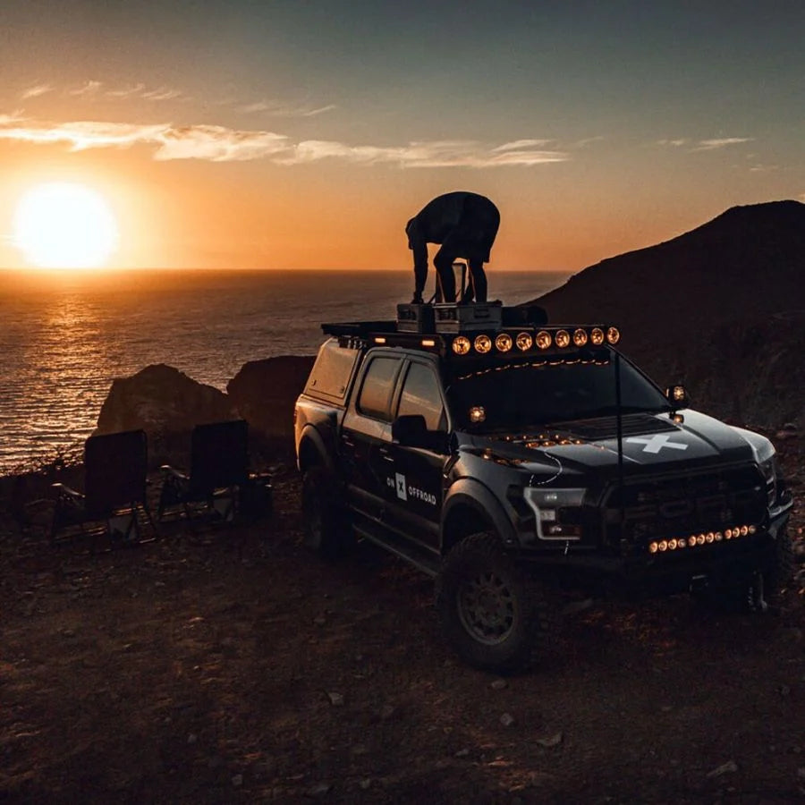 KC HILITES | Platform One Roof Rack with 360° Lighting - Ford F150/Raptor 2015-2026 (AK-92302)