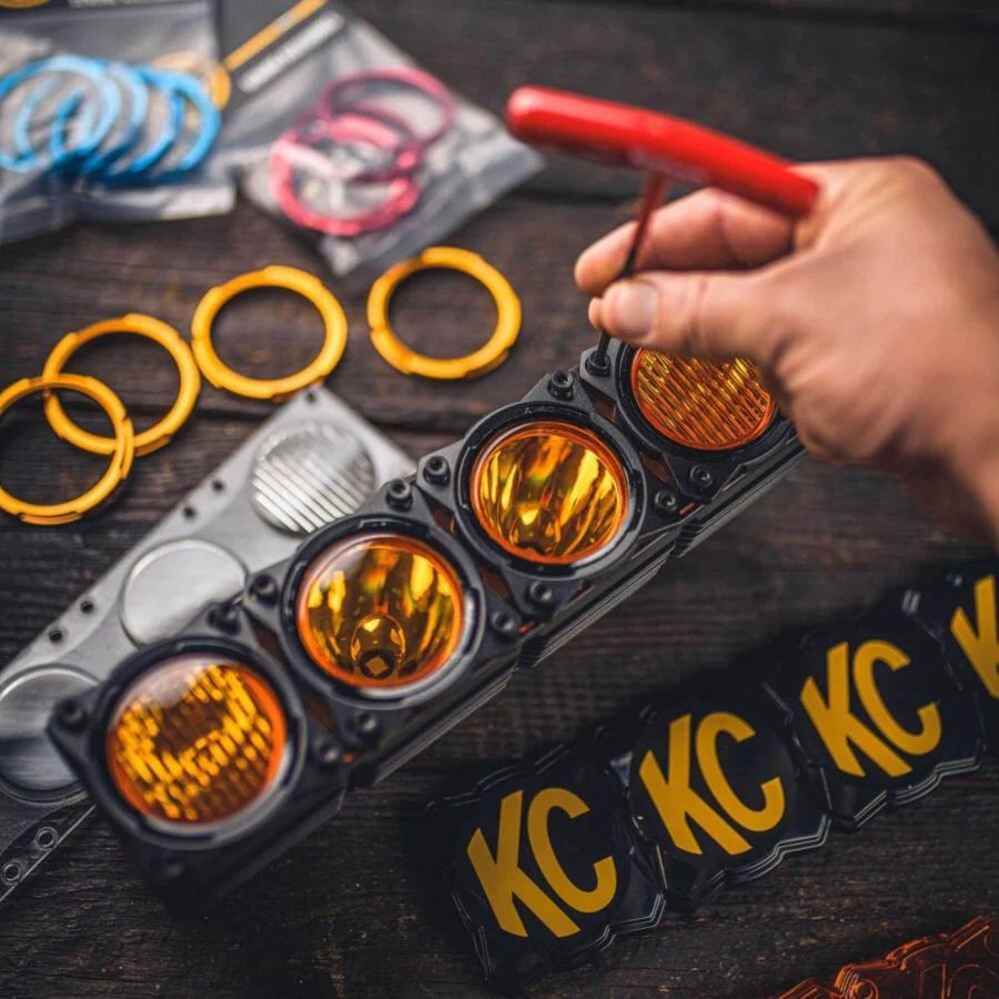 KC HILITES | FLEX ERA LED Light Bar - Bezel Kit for 10" Segments - Gloss Black (30581)