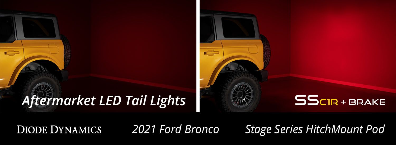 DIODE DYNAMICS | Ford Bronco 2021-2025 HitchMount LED Pod Reverse Kit