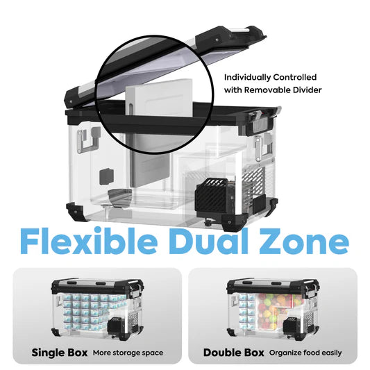 ICECO | APL55-Silver Dual Zone 12 Volt Fridge