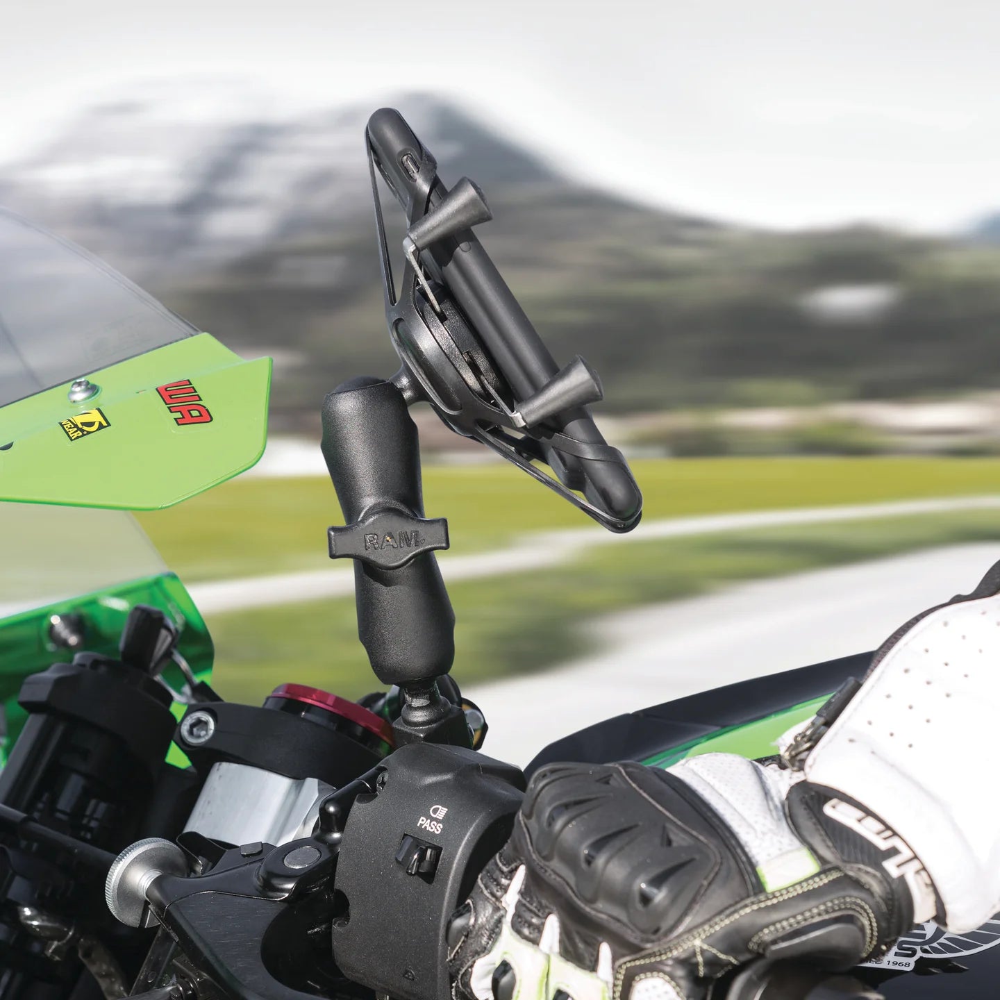 RAM MOUNTS | RAM X-Grip Phone Holder with Composite Double Socket Arm