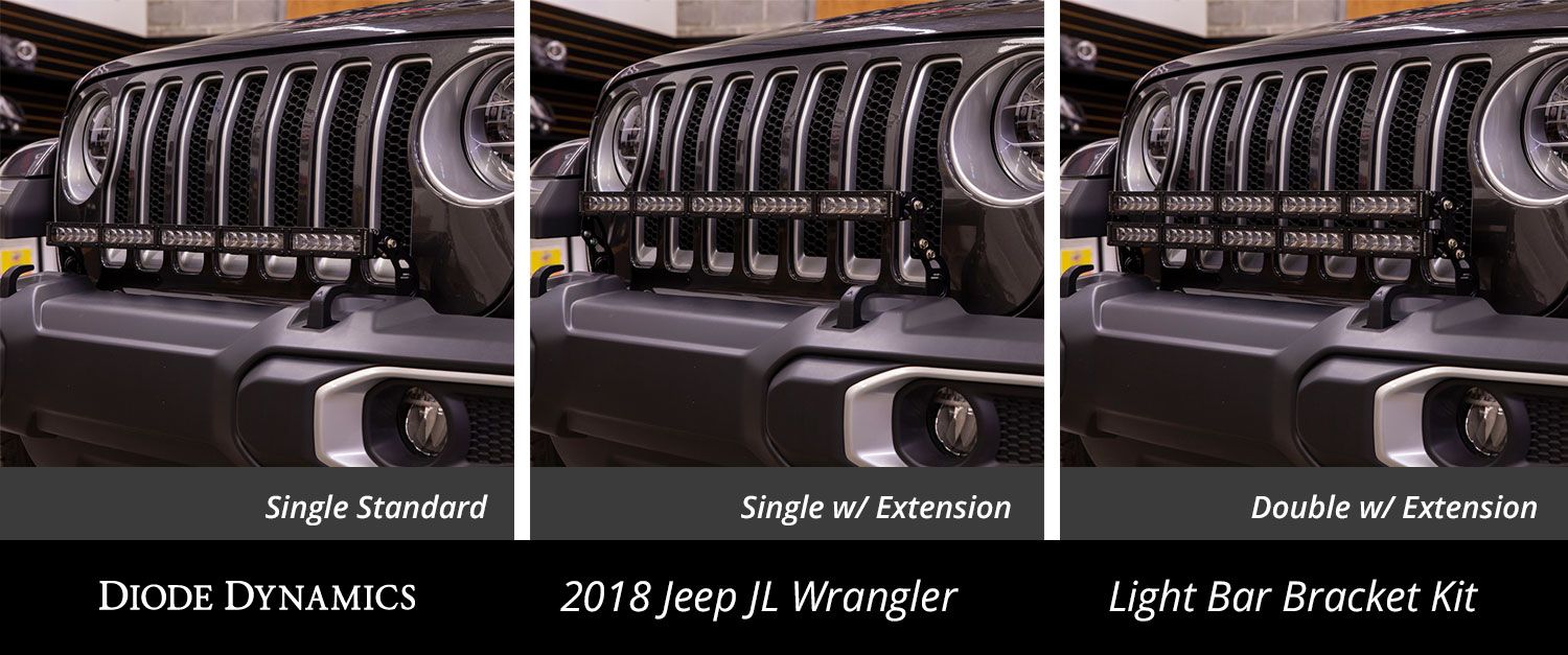 DIODE DYNAMICS | Jeep JL Wrangler 2018-2024 Bumper LED Lightbar Kit