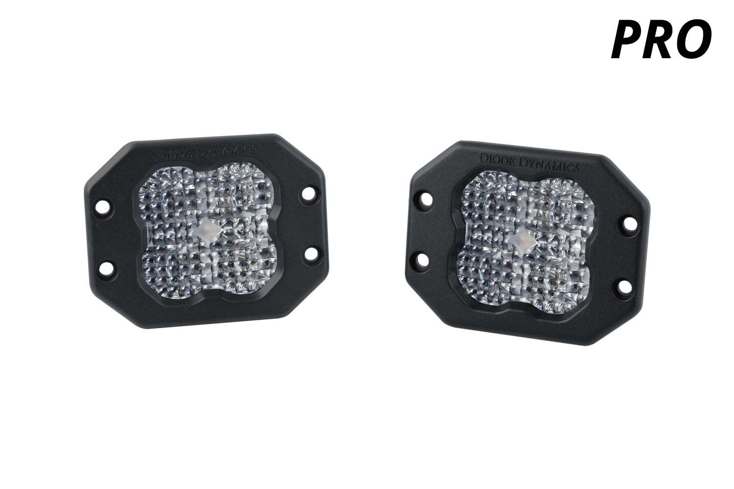 DIODE DYNAMICS | SS3 White Pro Flush Mount LED Pod (pair)