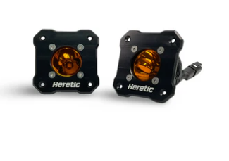 HERETIC STUDIO | BA-1R Amber Flush Mount LED Pod Light Pair Pack