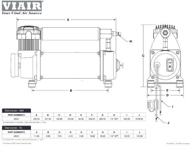 VIAIR | 450H-Automatic Hardmount Compressor (45041)